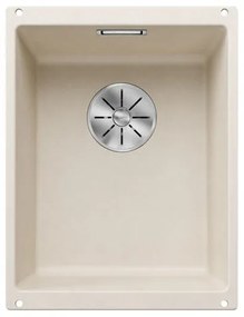 Blanco Subline-U 320-U Soft White SILGRANIT™ PuraDur™ Γρανιτένιος Νεροχύτης Υποκαθήμενος με 1 Γούρνα 35x46 cm