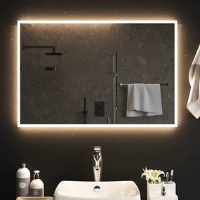 vidaXL Καθρέφτης Μπάνιου με LED 90x60 εκ.