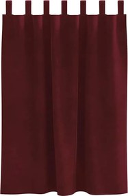 vidaXL Κουρτίνες συσκότισης 2 pcs Κόκκινο 140 x 140 cm Βελούδο