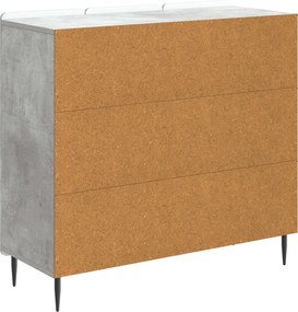 vidaXL Πλαϊνό γραφείο Γκρι Σκυροδέματος 89 x 34,5 x 82 εκ.