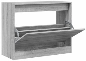 vidaXL Παπουτσοθήκη Γκρι Sonoma 80x34x63 εκ. από Επεξεργ. Ξύλο