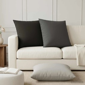 vidaXL Κάλυμμα Μαξιλαριού 2 pcs HEERLEN Γκρι 65 x 65 εκ. Πολυεστέρας