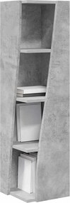 vidaXL Γωνιακό Ντουλάπι Σκυρόδεμα Γκρι 27,5x27x102εκ