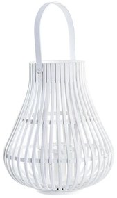 Lanterne DKD Home Decor Λευκό Bamboo Κρυστάλλινο Urban 29 x 29 x 34 cm