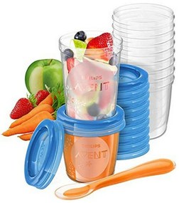 Σετ Δοχείων για Παιδικές Τροφές Philips SCF721 / 20