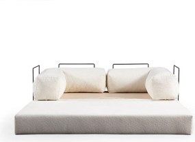 2-Seat Sofa-Bed Via Con - White White