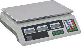 vidaXL Ζυγαριά Πάγκου Ψηφιακή 30 κ. με Επαναφορτιζόμενη Μπαταρία