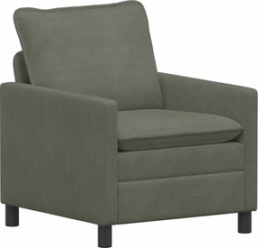 vidaXL Σετ Καναπέ 2 pcs Ανοιχτό γκρι Ύφασμα