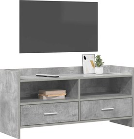 vidaXL Ντουλάπι TV 100 x 33 x 47 εκ Γκρι Σκυροδέματος