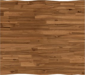 vidaXL Επιφάνεια Τραπεζιού Live Edge 90 x 80 x 3,2 cm Ορθογώνιος