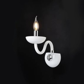 Φωτιστικό Επίτοιχο Aca BLK82181WWC LUNARIA Λευκό (White)