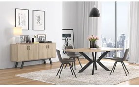 Savvidis Furniture  Τραπέζι Δείπνου 158.5x90x78 N9 Λάττε Μελαμίνη BEST-8080223