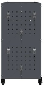 vidaXL Καρότσι εργαλείων με ράφι Ανθρακί 75 x 35 x 73 εκ. Κρύα χάλυβας