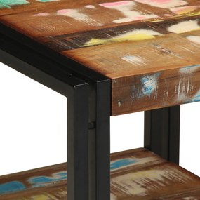 vidaXL Τραπεζάκι καφέ Πολύχρωμο 40x50x38 εκ. Μασίφ Ανακυκλωμένο Ξύλο