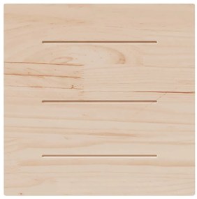 vidaXL Επιφάνεια Τραπεζιού Τετράγωνη Λευκή 50x50x2,5 εκ. Μασίφ Πεύκο