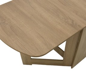 Τραπέζι Nadine pakoworld πολυμορφικό-επεκτεινόμενο χρώμα sonoma 160x80x76.5εκ - Μελαμίνη - 049-000058