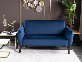 Καναπές ELSA 145x75x80cm velvet navy Bluvel 86 / wenge DIOMMI ELSAVGW