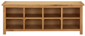 vidaXL Παπουτσοθήκη 114 x 37 x 45 εκ. από Μασίφ Ξύλο Δρυός