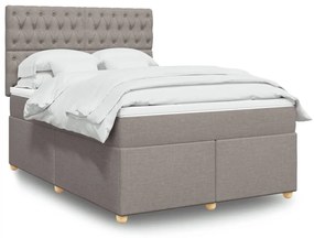 ΚΡΕΒΑΤΙ BOXSPRING ΜΕ ΣΤΡΩΜΑ TAUPE 160X200 ΕΚ. ΥΦΑΣΜΑΤΙΝΟ 3293642