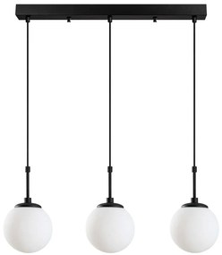 Φωτιστικό Οροφής - Ράγα Orbital 521SHN3483 65x15x115cm 3xE14 40W Black Opviq
