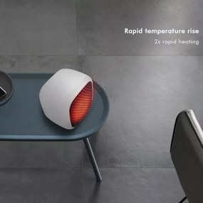 Αερόθερμο Δωματίου Δαπέδου 800W Ασπρόμαυρο