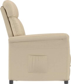vidaXL Πολυθρόνα Κρεμ 96,5 x 70,5 x 95 εκ Μικροΐνες