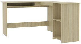 vidaXL Γραφείο Γωνιακό Sonoma Δρυς 120 x 140 x 75 εκ. από Επεξ. Ξύλο