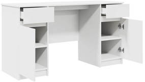 vidaXL γραφείο  Λευκό 140x49x76 εκ Επεξεργασμένο ξύλο