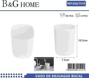 Θήκες οδοντόβουρτσας πλαστικές σε σετ 5Χ - White - 21519