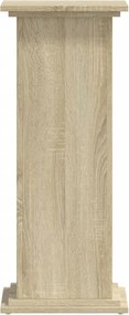 vidaXL Βάσεις Φυτών Sonoma Δρυς 33x33x80εκ. Επεξεργασμένο Ξύλο