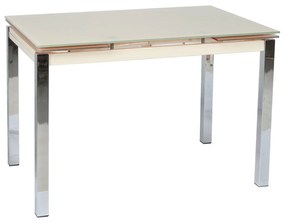 Τραπέζι Glamour 100 Κρεμ 100(150) x 65 x 75
