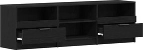 vidaXL Ντουλάπι TV 150 x 33,5 x 45 εκ. Μαύρη Οξυά Επεξεργασμένο Ξύλο