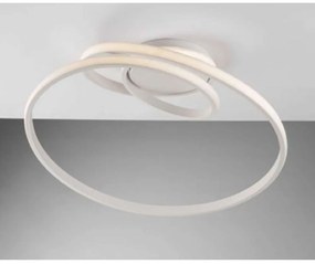 Φωτιστικό Οροφής - Πλαφονιέρα Coaster LED-COASTER-PL-BCO 40W Led Φ50cm 22cm White Luce Ambiente Desi Aluminium