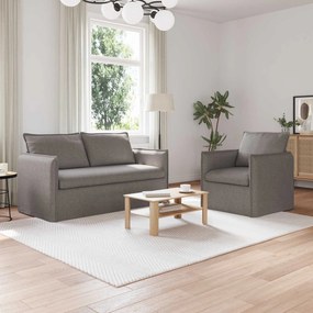 vidaXL Σετ Καναπέ 2 pcs Taupe 156 x 82 x 85 εκ Ύφασμα