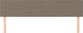 vidaXL Κεφαλάρια Taupe 200x5x78/88 εκ. Ύφασμα