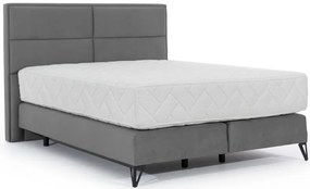 Επενδυμένο κρεβάτι Simon με στρώμα-Gkri-180 x 200 εκ.