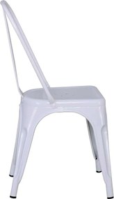 καρέκλα RELIX Steel Άσπρο 44x49x84cm