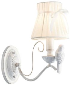 Φωτιστικό Τοίχου EG166081WW Beige Metal, Fabric