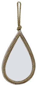 Καθρέπτης Τοίχου Tear 11-0304 26x4x39,5cm Natural Ξύλο,Γυαλί