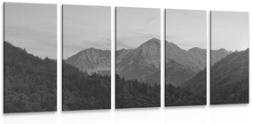 5 μέρη εικόνα βουνά σε μαύρο & άσπρο