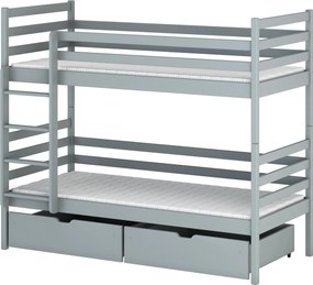 NEMO 80x160 grey bunk bed Lano Furniture