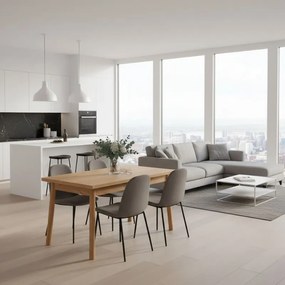 Τραπέζι Jemmy Megapap επεκτεινόμενο χρώμα atlantic pine 120/153x75x77εκ.