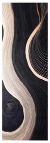 vidaXL Χαλί Κουζίνας Μαύρο 180 x 60 cm Βελούδο