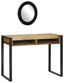 vidaXL Καθρέφτης με Τουλάπι 100x50x75 εκ Solid Rough Wood Mango