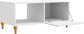 vidaXL Τραπεζάκι σαλονιού Λευκό 90 x 50 x 40 cm Επεξεργασμένο Ξύλο