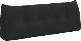 vidaXL Μαξιλάρι Πλάτης Μαύρο 120 x 50 x 24 cm Βελούδο