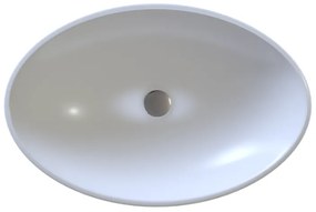 Sanitec Helios 282 Νιπτήρας Συνθετικός Επικαθήμενος 56,5x41x12cm Metallic Ice