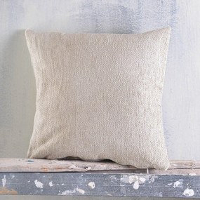 Μαξιλαροθήκη Διακοσμητική Avida Beige Ρυθμός 40Χ40 Chenille,Cotton,Polyester