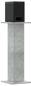 vidaXL Βάσεις Ηχείων 2 Τεμ. Γκρι Σκυρ. 30x30x80 εκ. Επεξ. Ξύλο