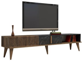 ΕΠΙΠΛΟ ΤΗΛΕΟΡΑΣΗΣ FB99512.02 ΜΕΛΑΜΙΝΗΣ ΚΑΡΥΔΙ ΚΑΙ ΟΨΗ ΜΑΥΡΟΥ ΜΑΡΜΑΡΟΥ 180x35x40Yεκ. 0534831